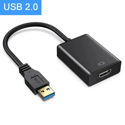 High - Resolution USB to HDMI Video Adapter - 0.15m (USB2.0)
