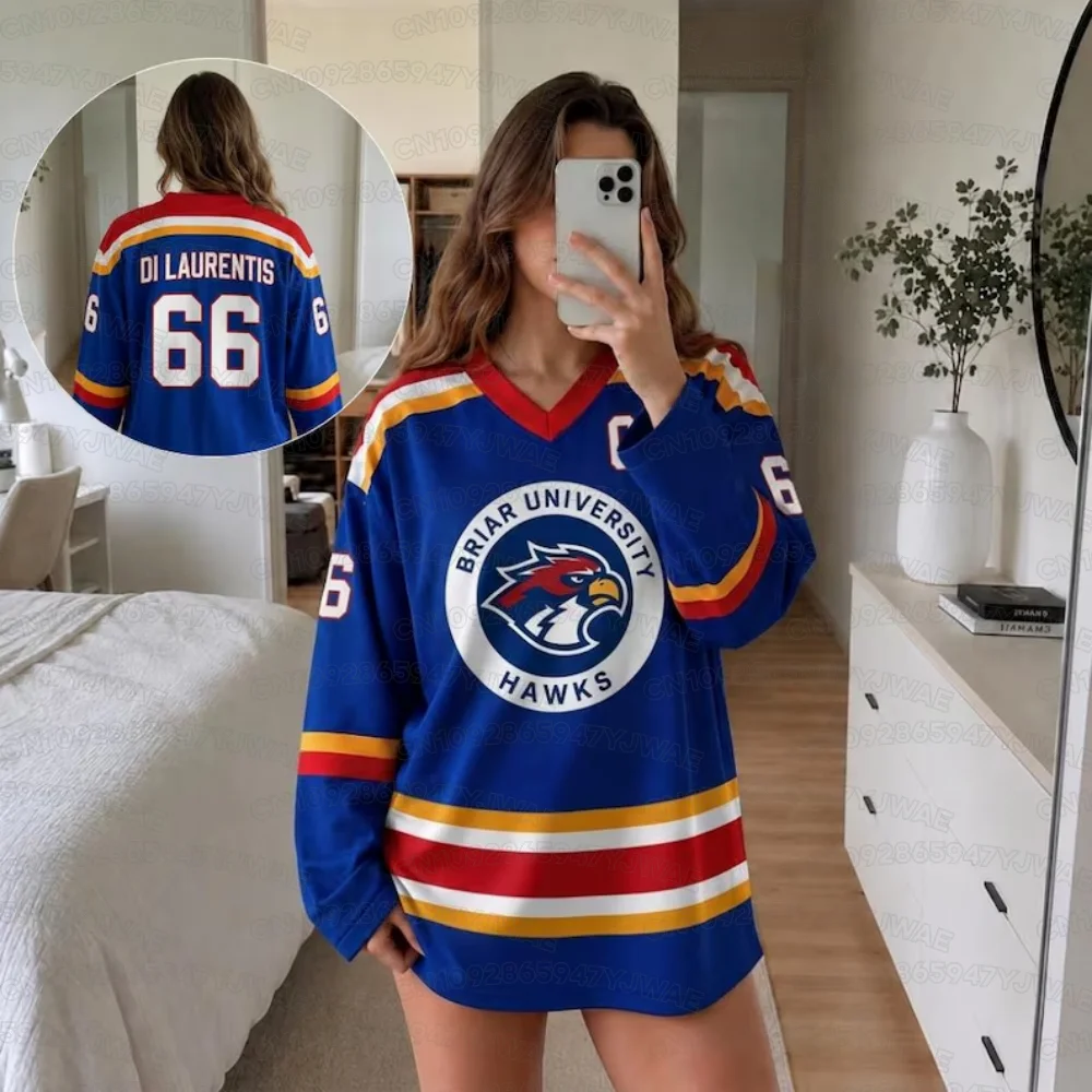 2026 Damen- und Herren-Off-Campus-TV-Serie Hockey-Trikot Graham Logan Di Laurentis Tucker Merch-Shirt Langarm-T-Shirt