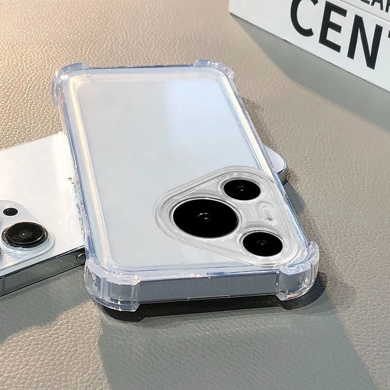Clear Silicone Shockproof TPU Cover - Skin Friendly Case