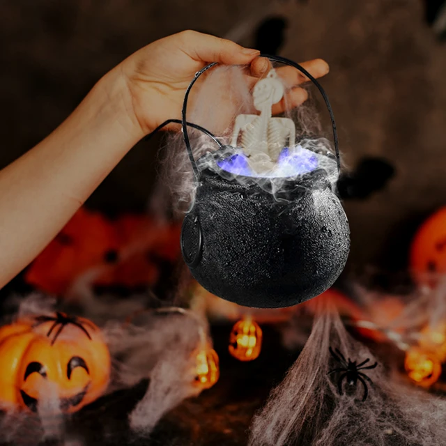 Machine à Brouillard avec Pot de Sorcière pour Halloween, Fontaine