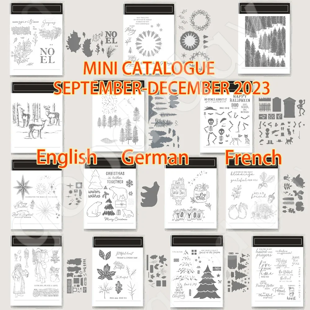 

New Christmas Animal Forest Wishes Cutting Dies Stamps Scrapbook Diary Decoration Embossing Template Diy Greeting Card Handmade