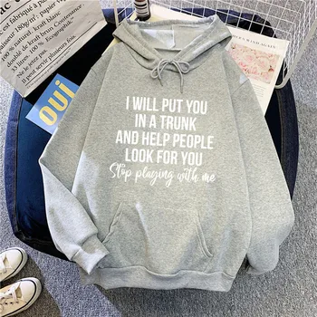 Unisex Loose Hoodies Letter Print Long-Sleeved Plus Size Sweatshirts 1