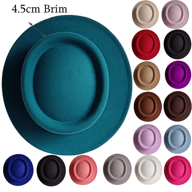 2026 Fedora Hut im britischen Stil, 4,5 cm breite Krempe, Herrenmode Herbst/Winter Pork Pie Hut, Hochzeitshut, Jazz Hut, Gorras para hombres – Detail 7