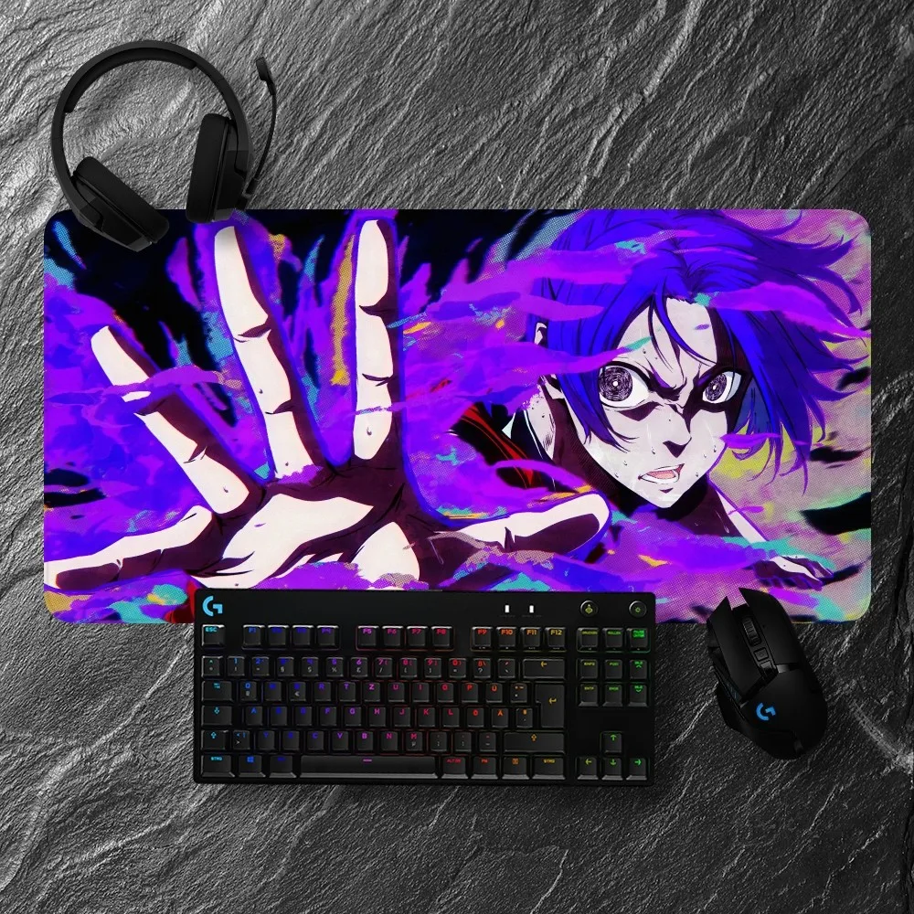 BiliBili Blue Lock Mousepads Non-slip Lockedge Office Student Gaming Thickened Large Writing Pad Cushion 4