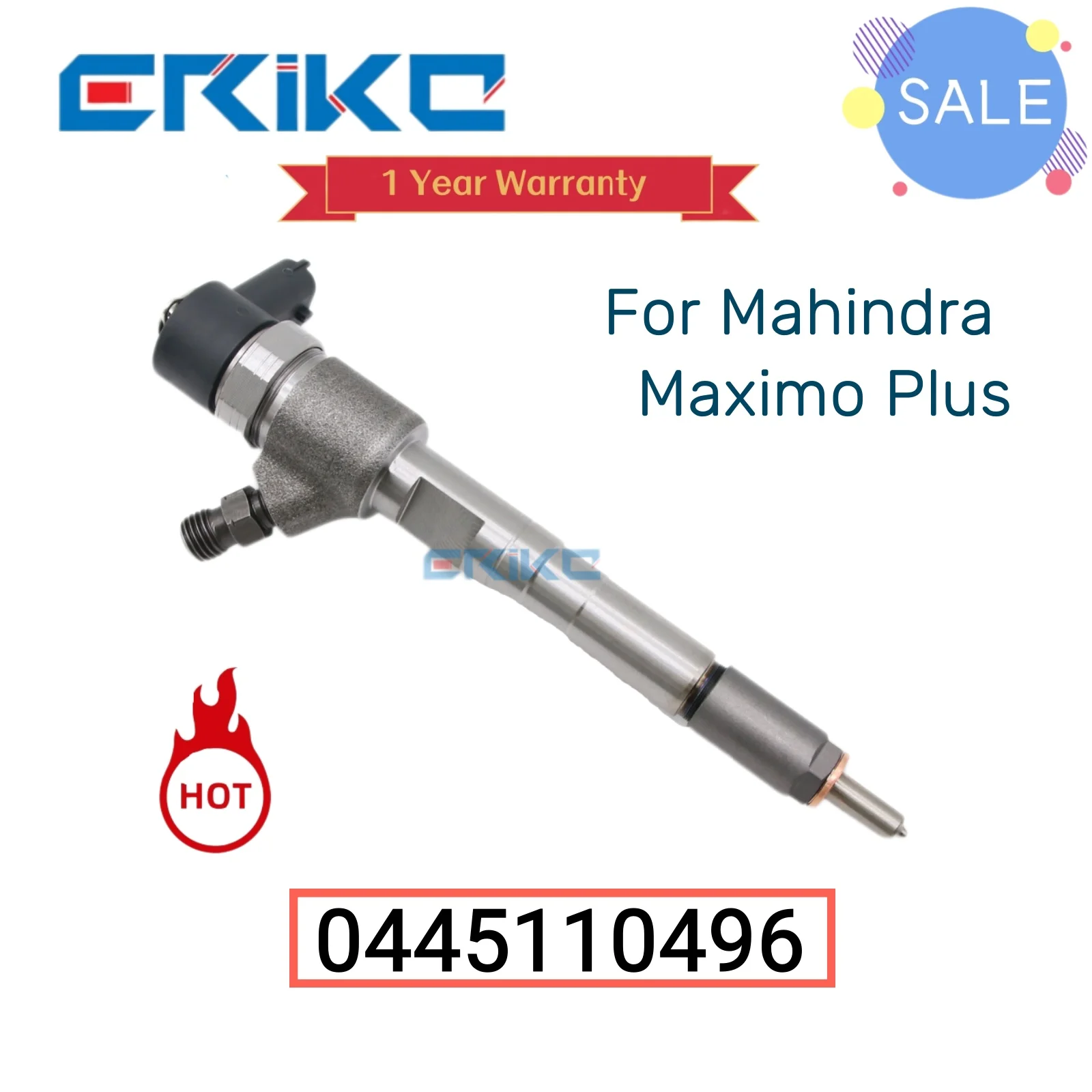 

0445110496 Injector Spray 0 445 110 496 Common Rail Direct Injection 0445 110 496 Oil Fuel Injector for Mahindra Maximo Plus