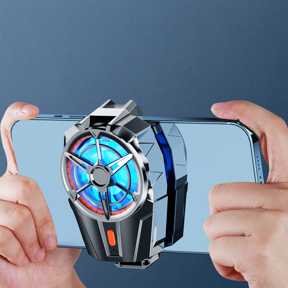 X52 Cooling Fans Mobile Phone Game Cooler System Rechargeable Battery Silent Cooler Three Speed Adjustable Fans Gaming Radiator phone cooler game fan mobile radiator cell phone fan