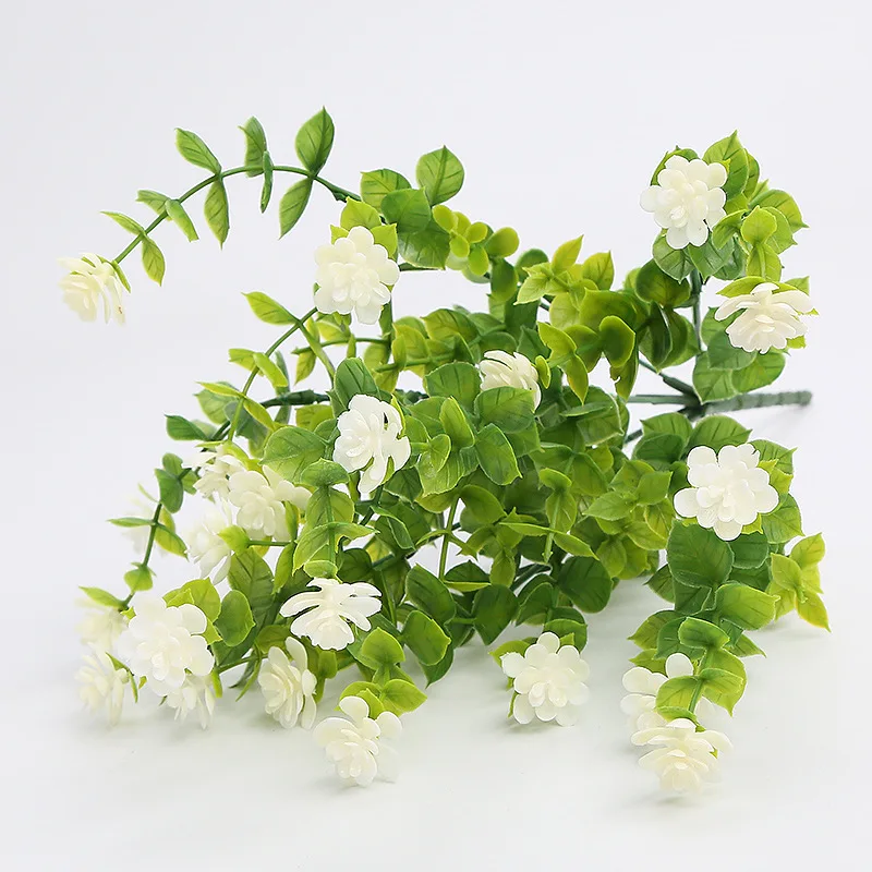 Artificial Pplastic Flower, Fake Eucalyptus Plant, Vase, Family Office, Garden Party, Diy Wedding Decoration, Flower Arrangement