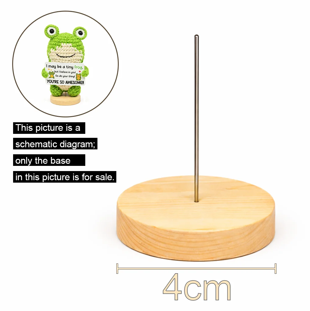 Handmade Positive Energy Cute Animal Woven Doll with Encouragement Card - Mini Desktop Decoration Gift