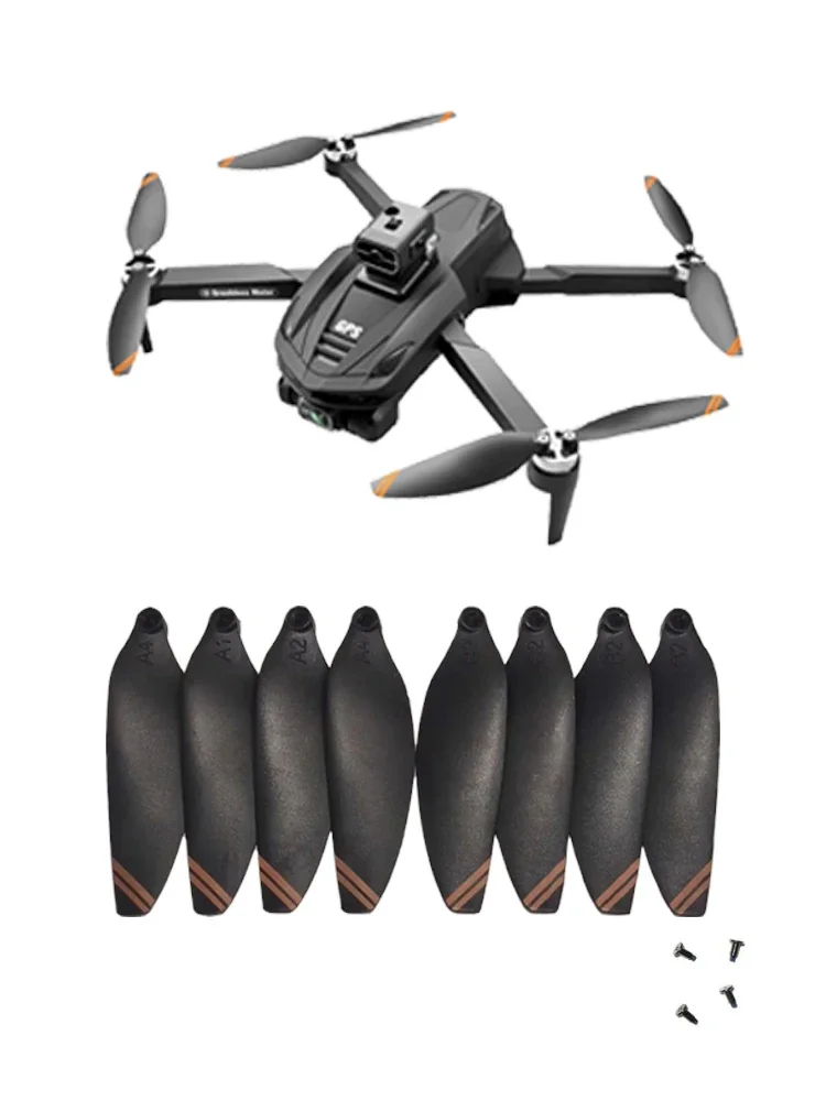 8Pcs V168 Pro MAX GPS 8K Professional Drone Propeller Original V168 Drone Blades Maple Leaf Spare Propeller Accessories drone propeller,drone propellers,drone propeller blades,propeller replacement parts