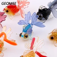 Breloques colorées en forme de poisson rouge, faites à la main, pendentif en forme de poisson délicat pour boucle d'oreille et collier, fabrication de bijoux à faire soi-même, 2 pièces/paquet 2