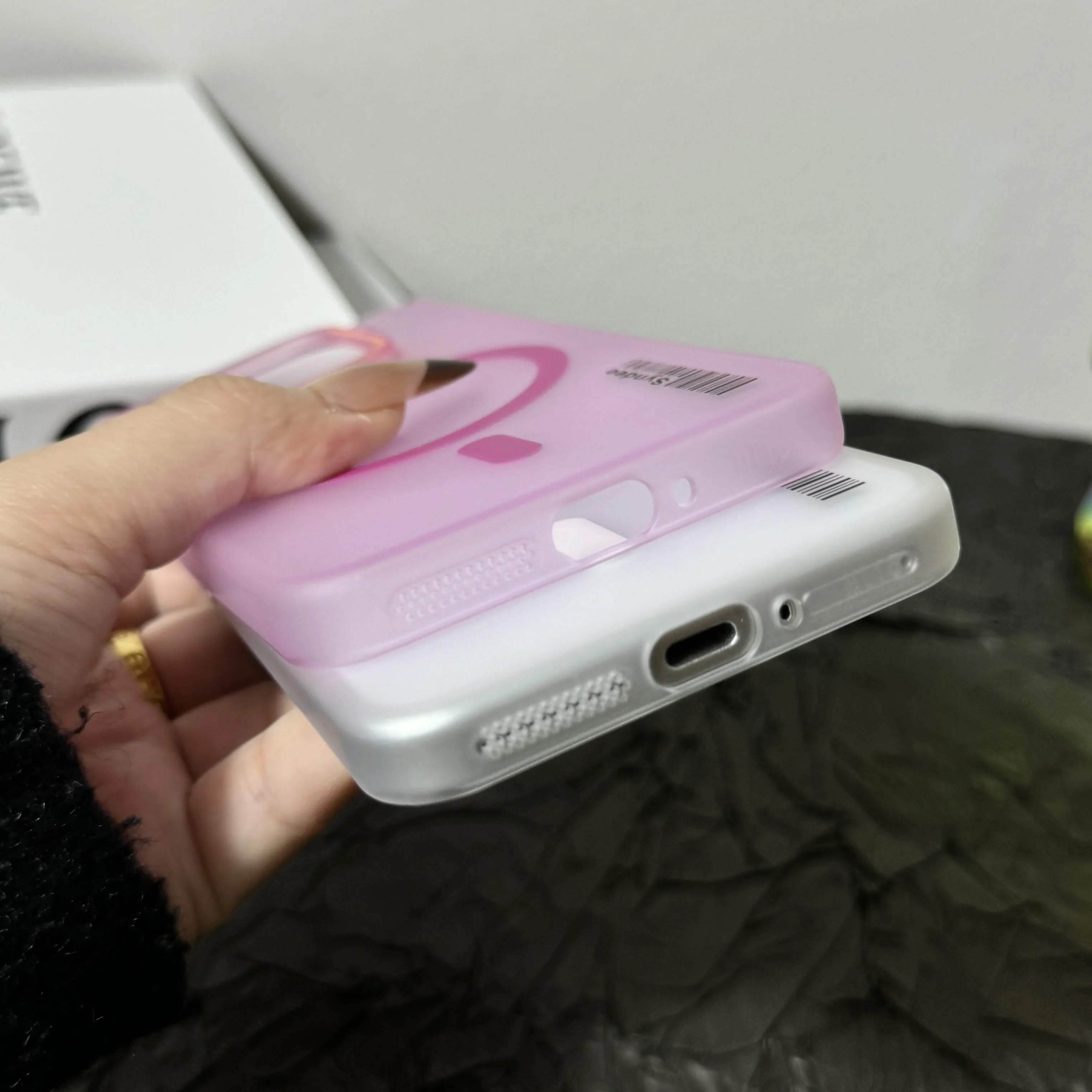 Ultra Thin Frosted Translucent Candy Hard Case with Wireless Charging