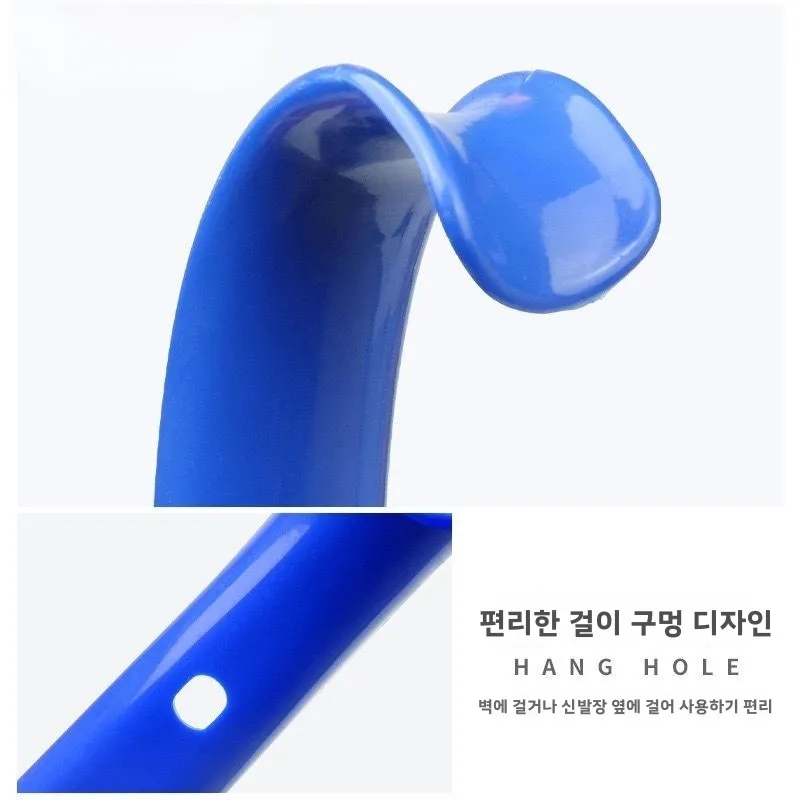 플라스틱 신발끈 긴 손잡이 노인 가정용 신발 착용 도구 사용하기 쉬운 신발 보조 도구 사무용품