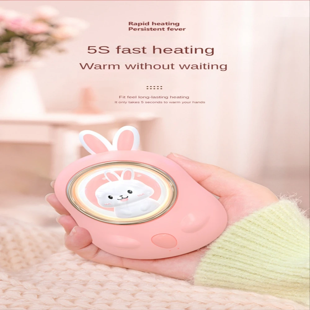 

2023 Mini Cute Cartoon Hand Warmer Usb Rechargeable Electric Hands Heater For Winter Outdoor Traveling Hiking Use Rechargeable
