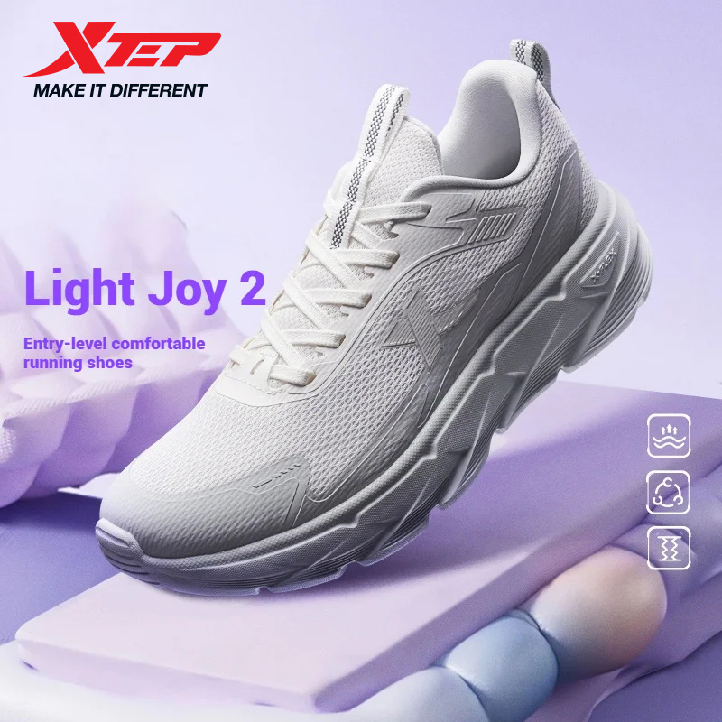 Xtep Light Joy 2 Running Shoes for Women 2025 Spring Balanced Shock-absorbing Non-slip Wear-resistant Sport shoes 875118110015