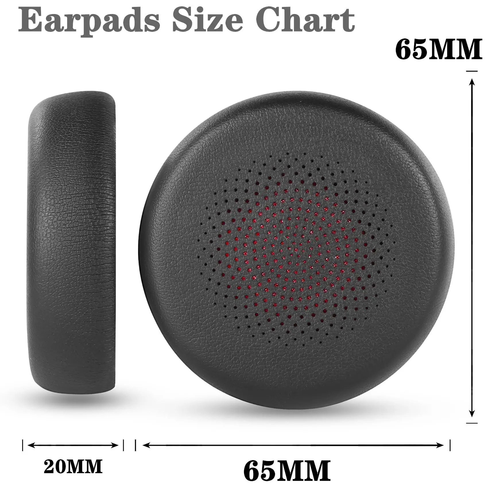 Replacemen Ear pads Compatible with Yealink BH70/WH64 Headset Ear Cushions with Protein Leather