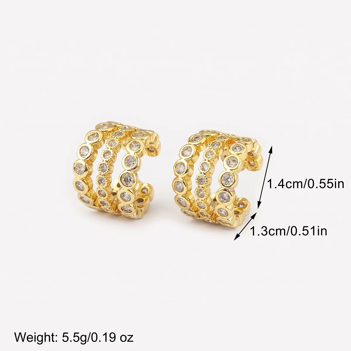 Nidin New Arrival Butterfly/Star Shape Fine No Piercings Clip Earrings For Women Single Multilayer Shine Zircon Ear Cuff Jewelry - Image 2