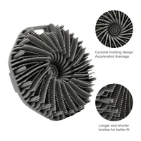 Soft Silicone Body Scrubber Bath Brush With Ergonomic Handle Portable Shower Massage Cleaning Exfoliating Home Tool 2