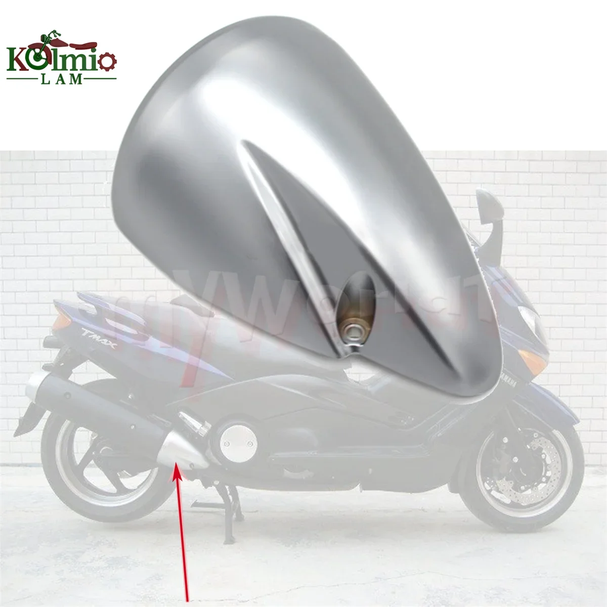 

Fit For YAMAHA TMAX500 2001 - 2005 Motorcycle Exhaust Pipe Cover Muffler Front Cover TMAX 500 2002 2003 2004 01 02 03 04 05