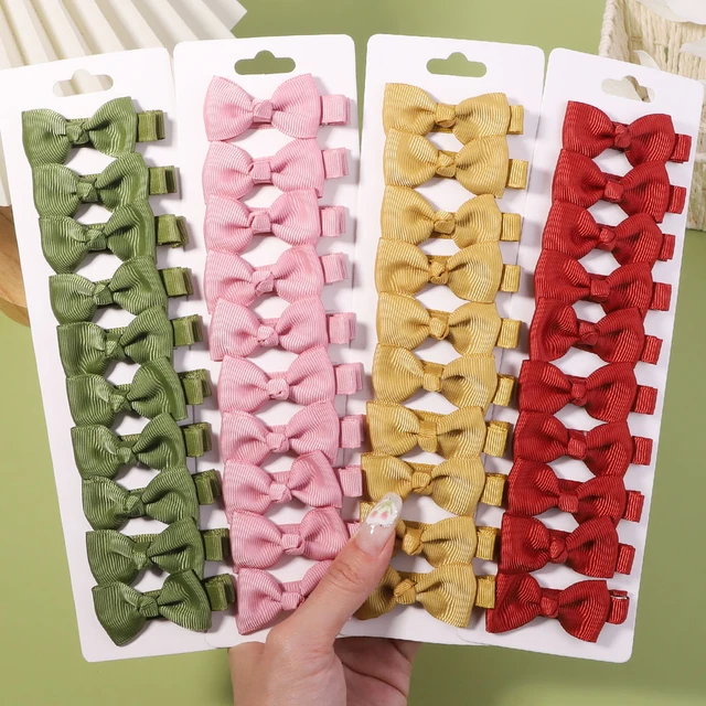 DOUBLE COLOR HANDMADE RIBBON HAIR CLIP BOW GIRLS LOVELY HAIR ACCESSORIES