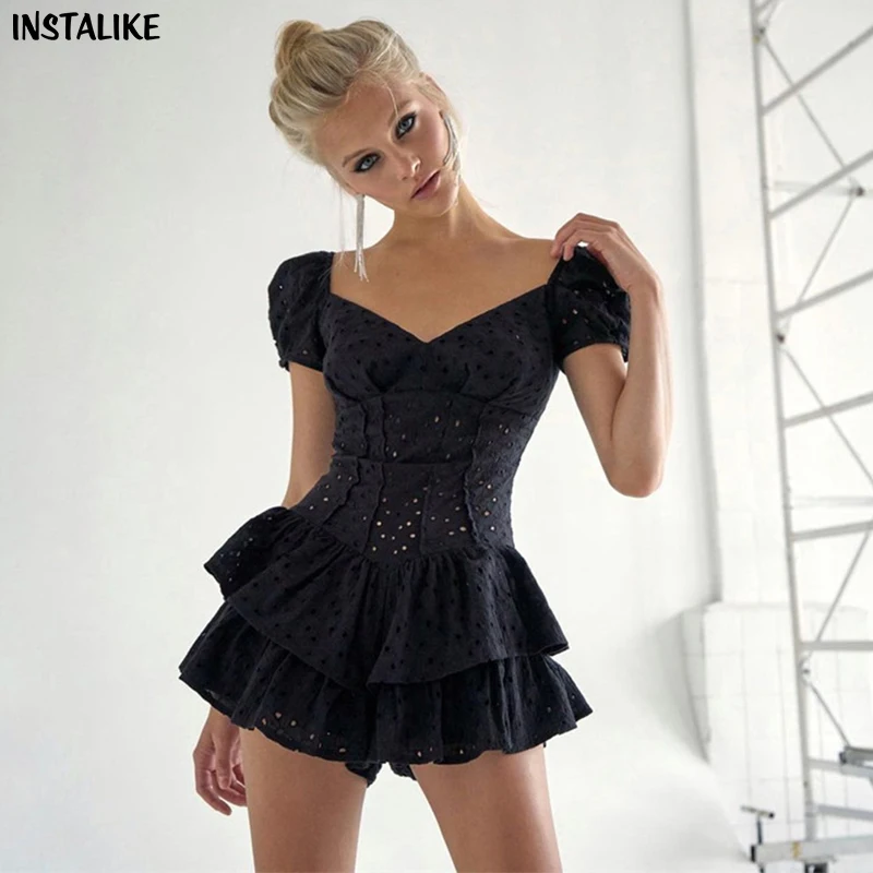 InstaLike-Hollow-Out-Corset-A-Line-Sexy-Mini-Dress-Elegant-Pretty ...