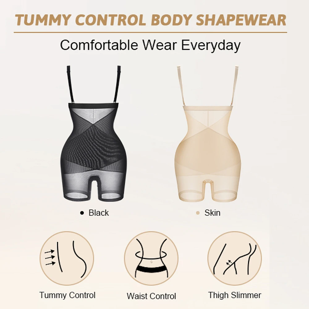 Non- Slip Double Tummy Layer Happy Butt No7 Shaper-Fajas