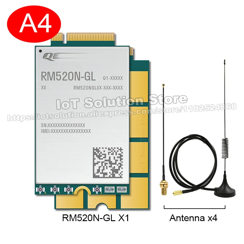 RM520n-GL 5G対応M.2 Key B WWANモジュールCPE ThinkPad Quectel RM520N-GL 5G M.2 WWAN Module for X1 Carbon
