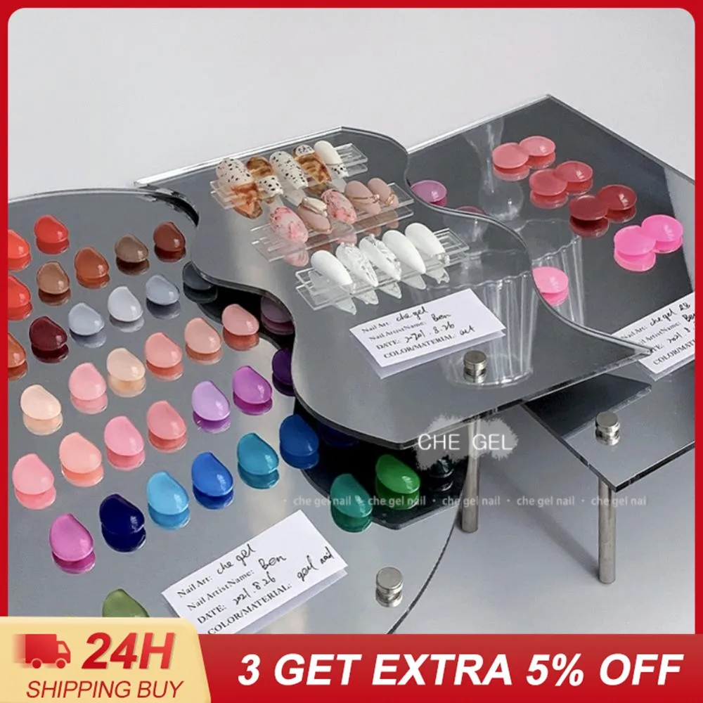 

1 шт., акриловый зеркальный стенд для демонстрации ногтей