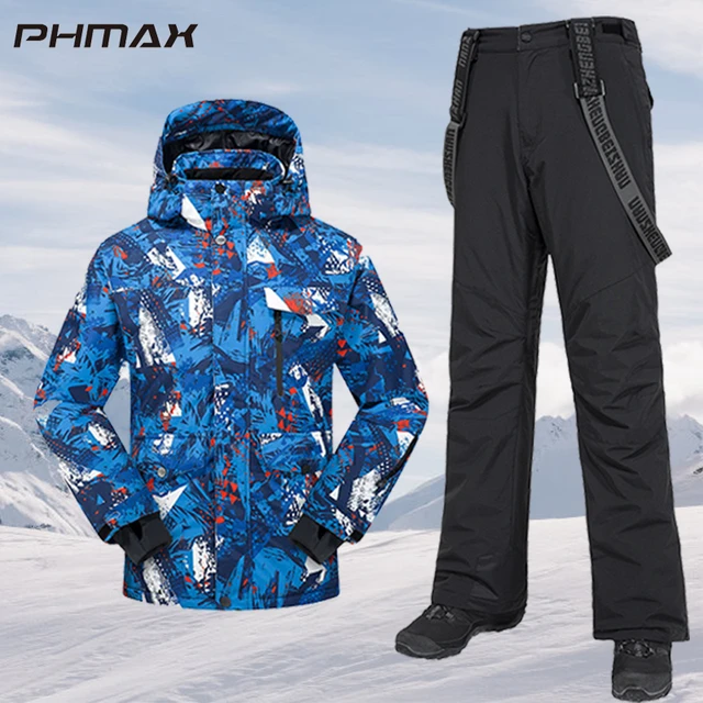 PHMAX-Chaqueta de esquí térmica para hombre, sudaderas con capucha snowboard al aire libre, a prueba de viento, mantiene el calor, equipo de esquí, ropa de patinaje impermeable AliExpress