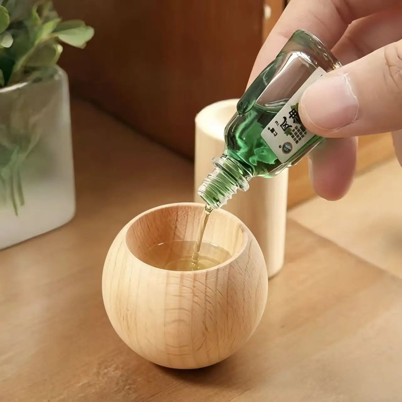 Natural Wood Aromatherapy Essential Oil Diffuser and Air Freshener