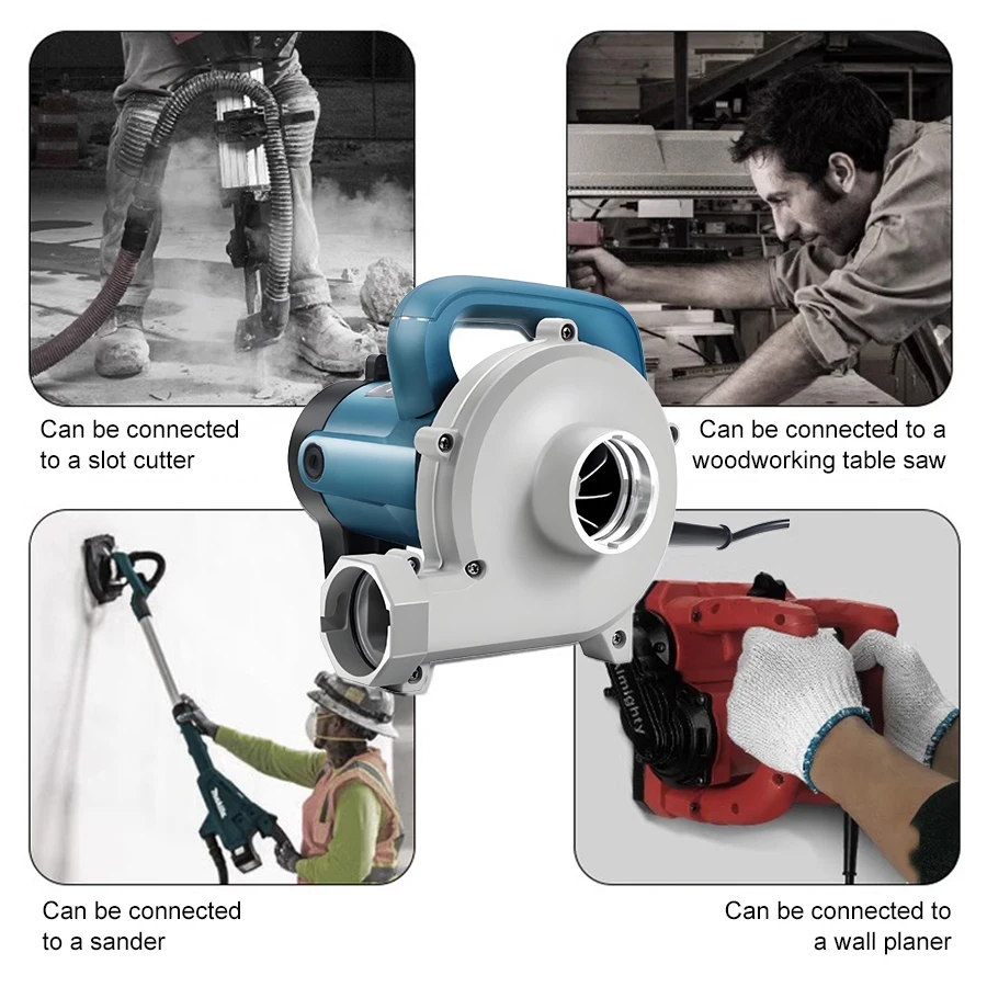 2 in 1 Workshop Vacuum Blower 4580W Electric Dual-function Dust Collector