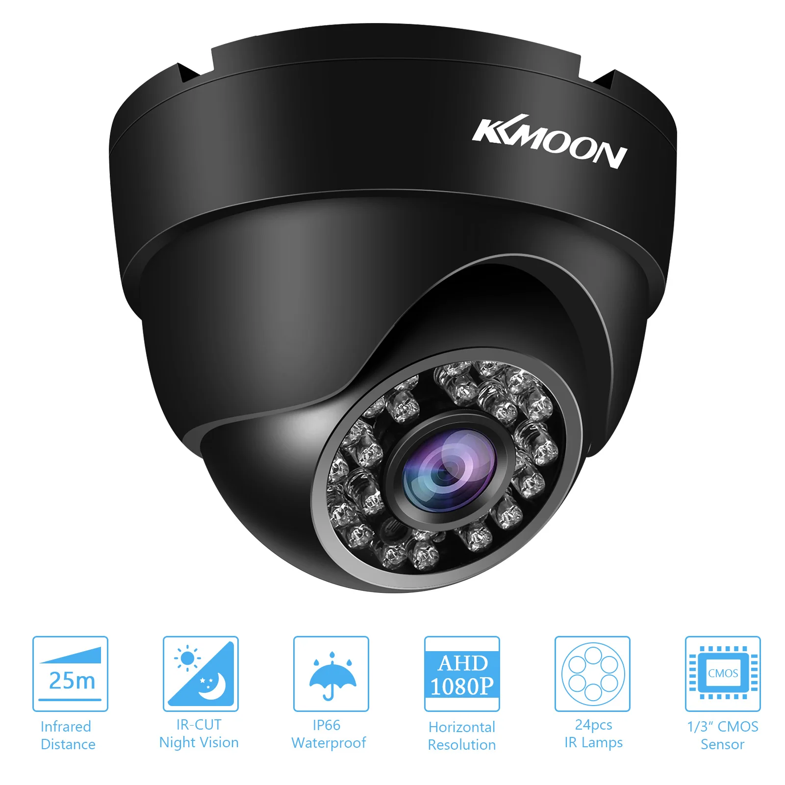 Telecamera Videosorveglianza 502 CCD 1500 TVL: Infrarossi 24 LED, Sensore 1/3'', Visione Notturna 15mt, Per Esterno/Interno