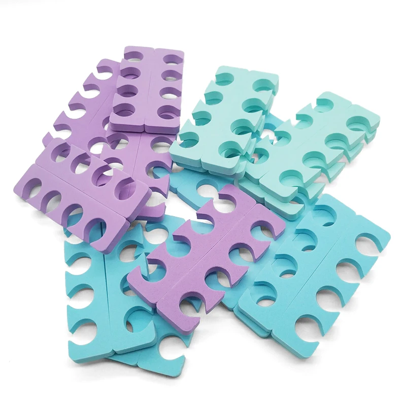 1/10/100 Pairs Toe Separators Pedicure Nail Art Sponge Finger Separator Foots Divider for Manicure UV Nails Gel Polish Tools
