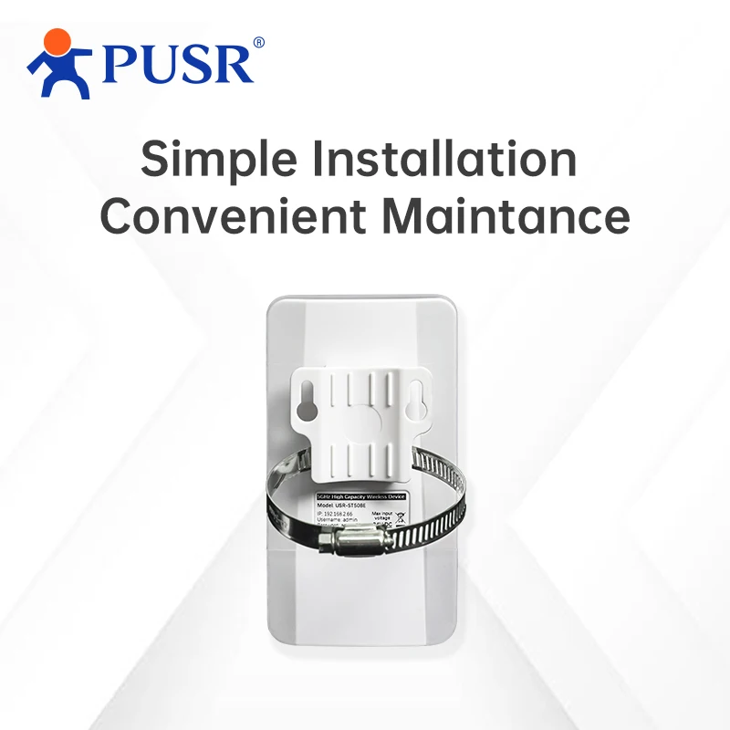 Ponte sem Fio Pusr Repetidor Wifi ap Ip64 Impermeável Cpe St508e ao ar Livre 5.8g 2km Ponto a Ponto Multiponto Pcs - Imagem 2