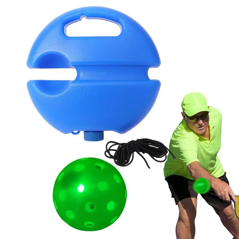 

Тренировочный мяч Pickleball тренировочный тренажер Pickleball с светится в темноте шнура усиливает тренировочный тренажер Pickleball