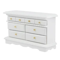 Armoire latérale de chambre à coucher pour maison de poupée 1:12, accessoire de meuble de commode 1