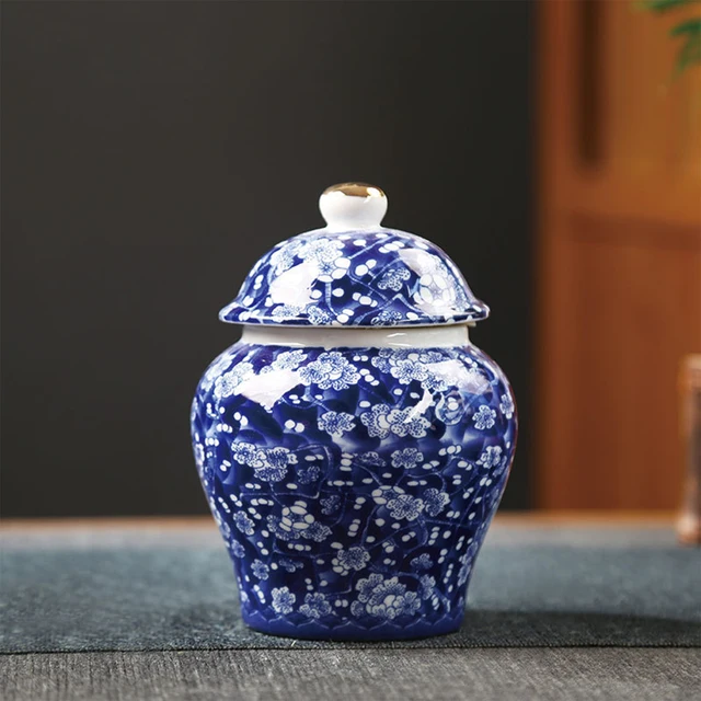 Ősi Kínai Stílusú Kreatív Porcelán Gyömbér Edény Dekoratív Kerámia Virág Váza Asztal Központi Virágrendezés A Kávézóhoz - Image 6
