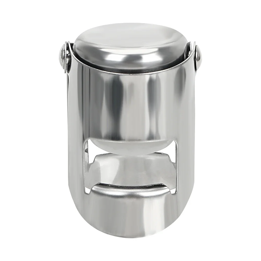 Wine Bottle Stopper Wine Beer Bottle Cork Plug Stainless Steel Champagne Sparkling stopper Bar Tools 1PC Sealing Cap