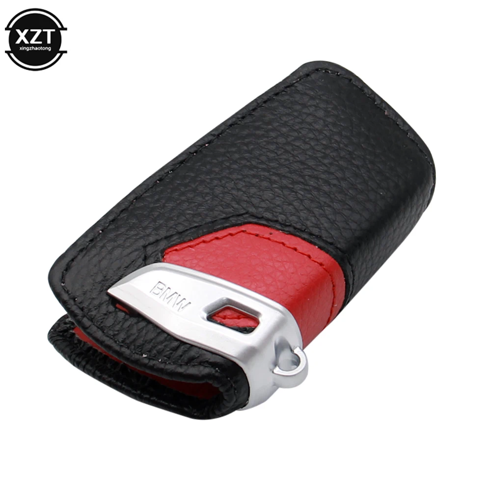 Genuine Leather Key Case Cover Keychain For BMW New 1 3 5 7 Series X1 X3 X4 X5 X6 320li 525 530