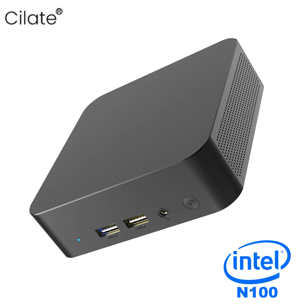 Cilate Mini Pc Intel Alder Lake N100 Windows 11 Wifi6 Bt5.2 16Gb 512Gb Computer Da Gioco Desktop Type-C 4K 60Hz Rgb Mini Pc Nvidia