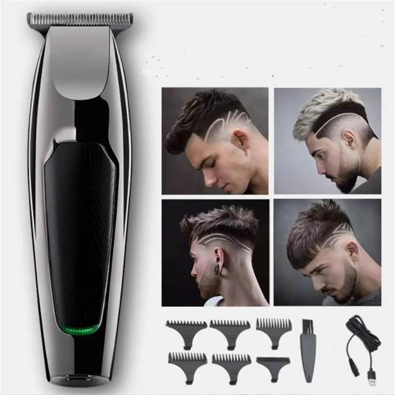 Electric Bald Head Clipper For Man 0.1mm Beard Style Razor Head Haircut Machine Moustache Fade Trimmer Zero Gap Precision Cutter 3