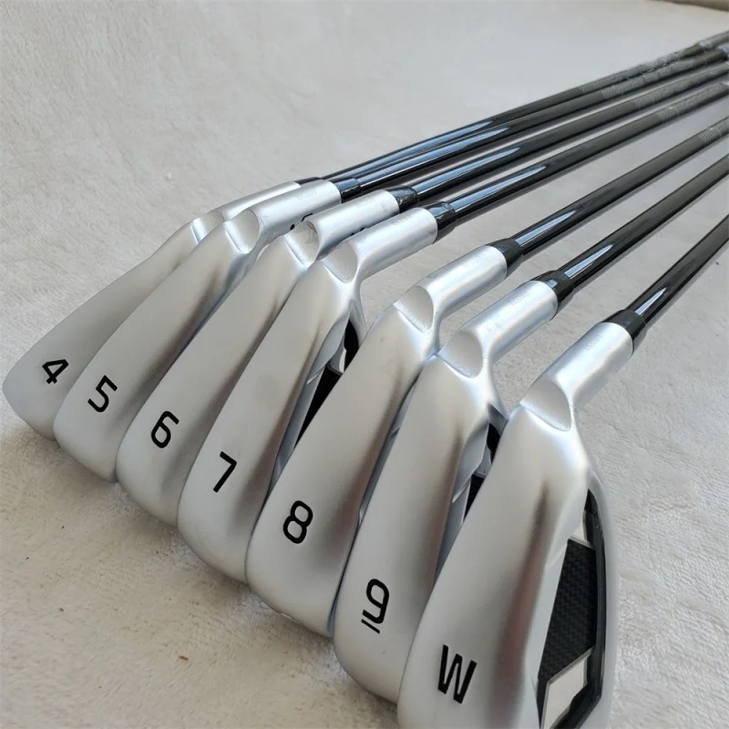 

Men's New silvery 430 Iron Set 430 Golf Irons Golf Clubs 7pcs 4-9W R/S/SR Flex Steel/Graphite Shaft Assemble With Head Cover