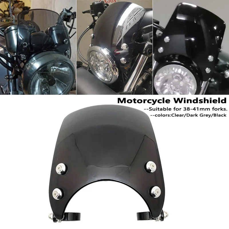 Parabrisas Ajustable Para Motocicleta, Accesorio Para Sportster Xl 883 1200 Xl1200Ns Xl883 Modelos 2004-2019 2018, Para Horquillas De 39Mm-41Mm