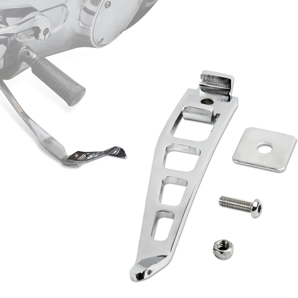Chrome Aluminum Kickstand Extension For Harley Dyna Super Glide / Street Bob FXDB (1993-2017)