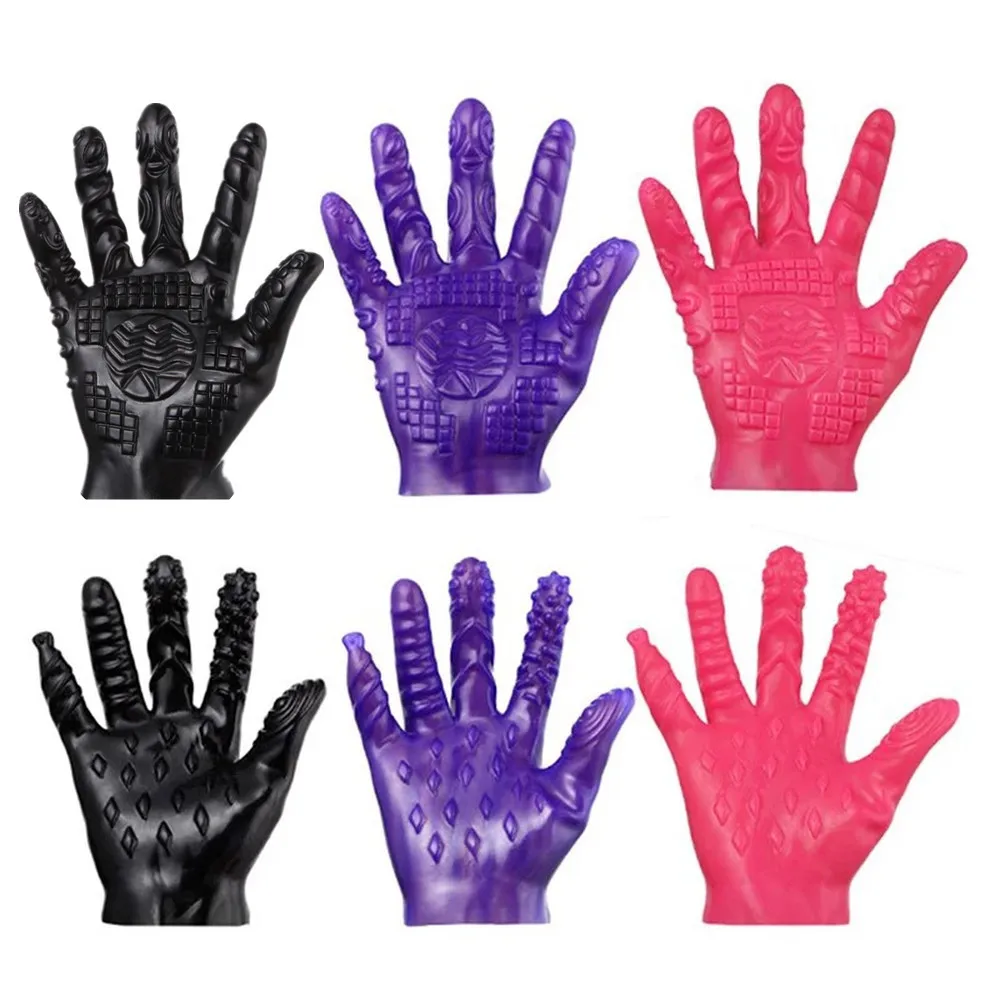 Finger Gloves Clitoris Vagina Stimulator Breast Nipples Massage Sex Gloves Masturbation Orgasm Sex Toys For Women Couples