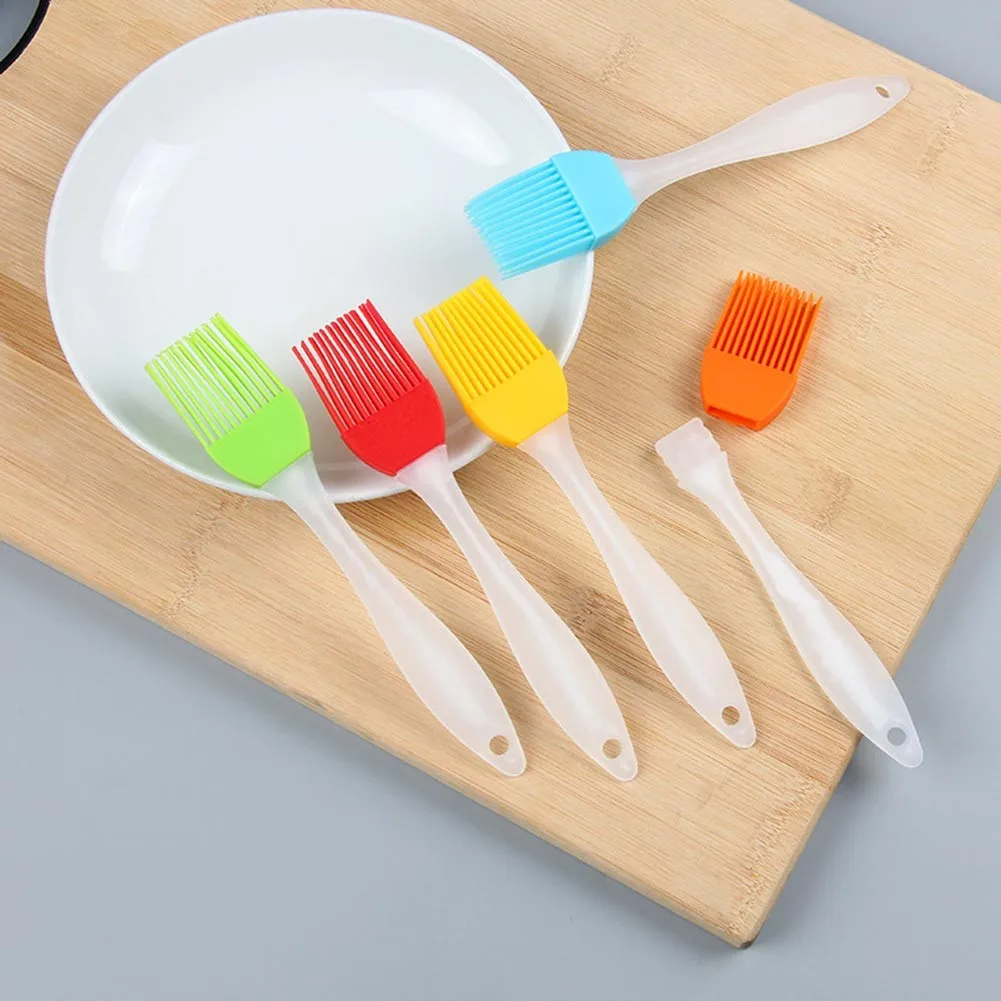 Silicone Oil Brushes Baking Bakeware Bread Cook Brushes Pastry BBQ Basting Brush Seasoning Oil Kitchen Bar Baking Tools silicone basting brush