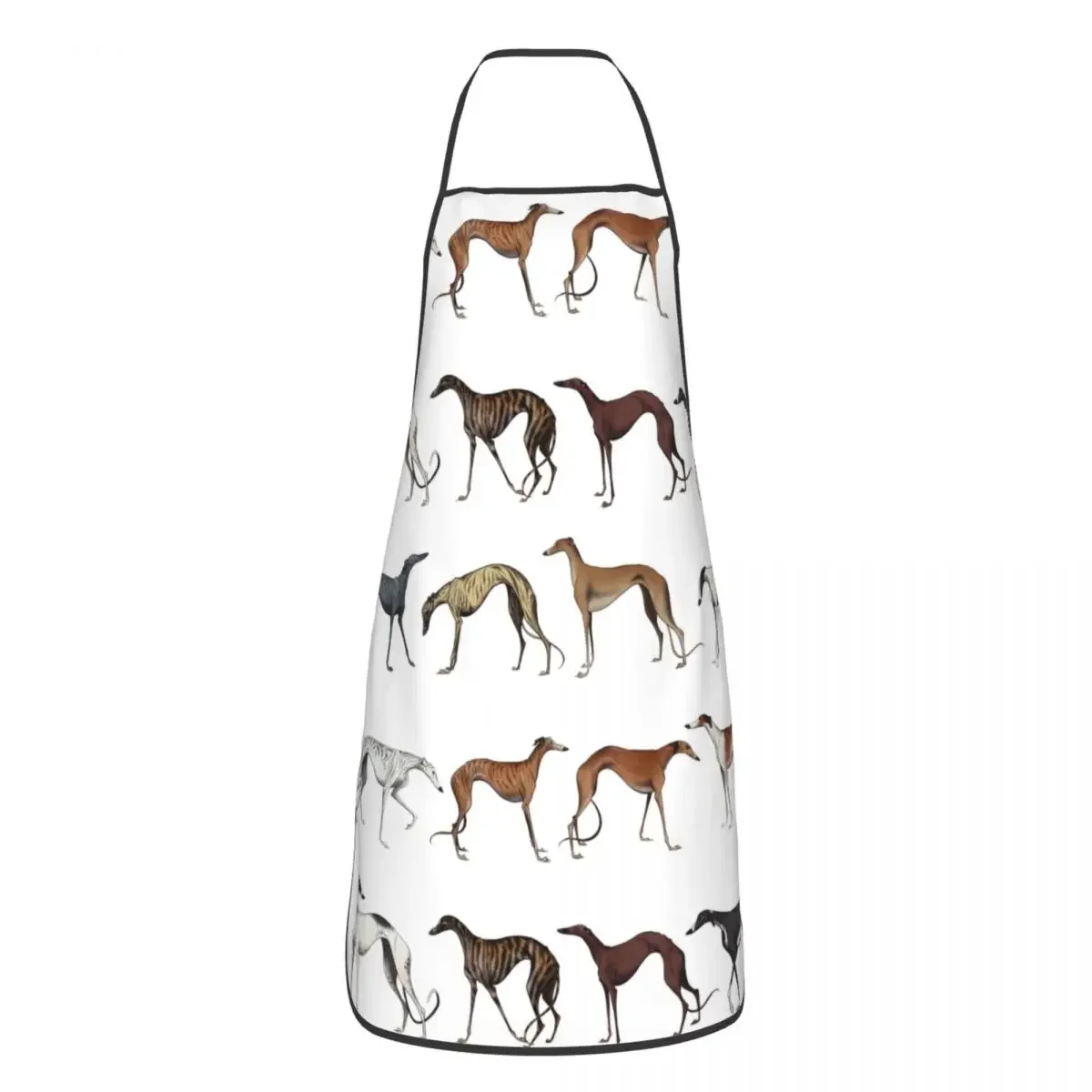 

Cute Whippet Sighthound Dog Funny Apron Greyhound Hound Adult Unisex Kitchen Chef Bib Tablier Cuisine Cooking Baking Painting