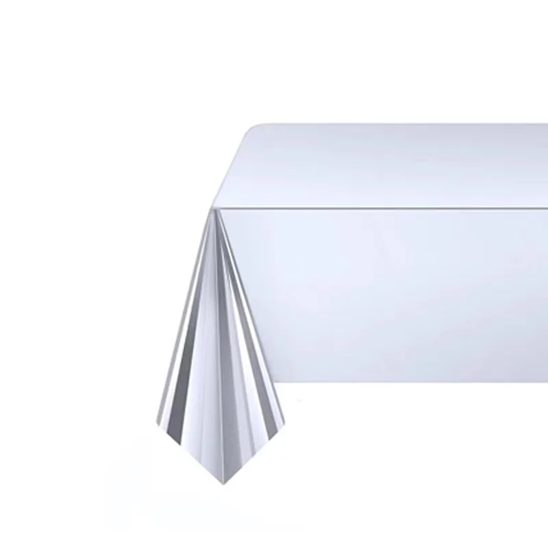 

Disposable Tablecloth White Black Pink Gold Table Cover Plastic Birthday Wedding Table Cloth Party Dining Table Decoration Favor