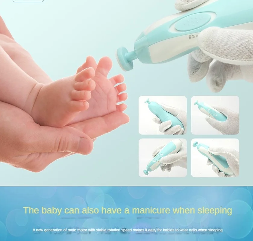 Baby Healthcare Kit Newborn Nail Trimmer Electric Baby Manicure Pedicure Cutter Scissors Care Set New Born Care Products