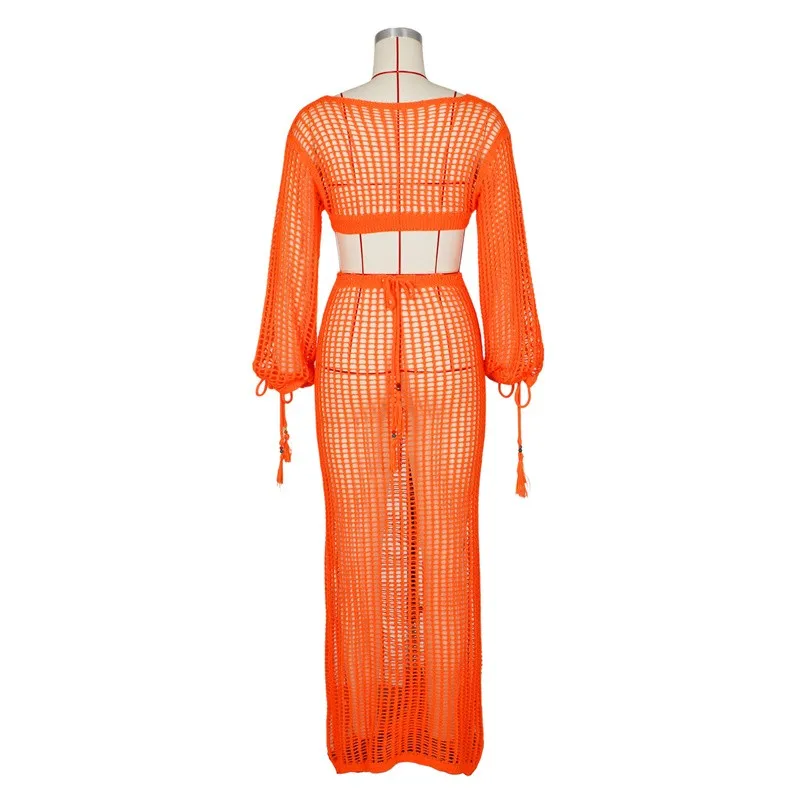 Hollow Out Maternity Photography Dress Full Sleeve Photo Shoot Dress Sexy Pregnancy Long Dress Summer Bikini Cover Dress