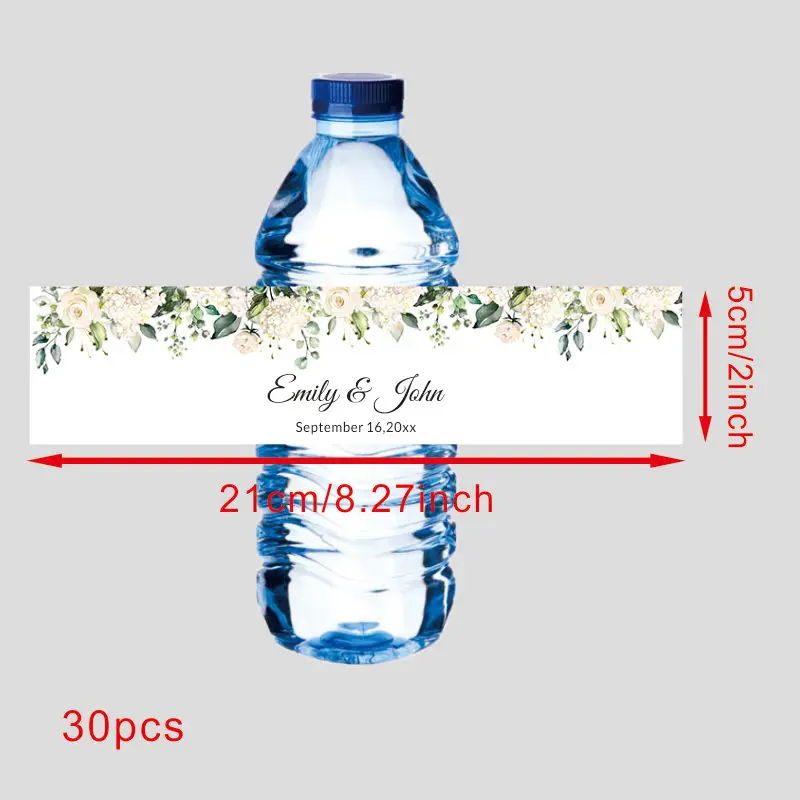 Custom 30 pieces Celebration label Personalized bottle label sticker Custom name text sticker
